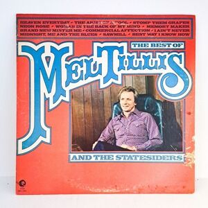 Mel‎ Tillis The Best Of Vinyl LP 1970s Country Music MGM Vintage Record